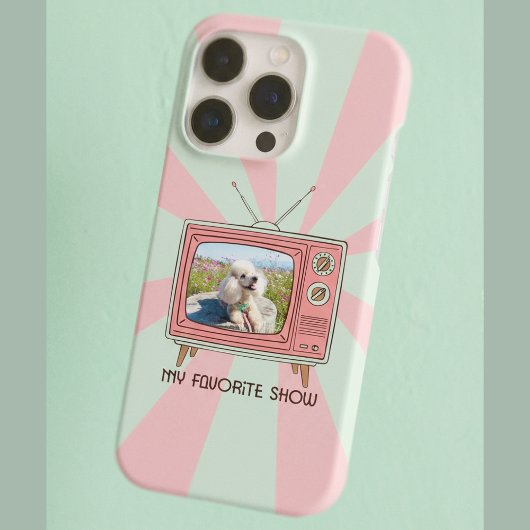 Custom Photo Poodle - My Favorite Show iPhone Case iPhoneケース