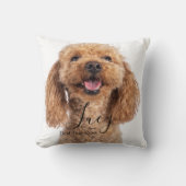 Custom Photo Poodle Personalized クッション (正面)