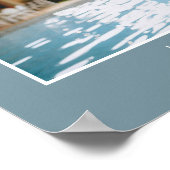 Custom Photo Poster With Text Modern Family Pet ポスター (角)