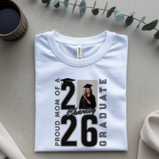 Custom Photo Proud Family Matching Graduation Tシャツ