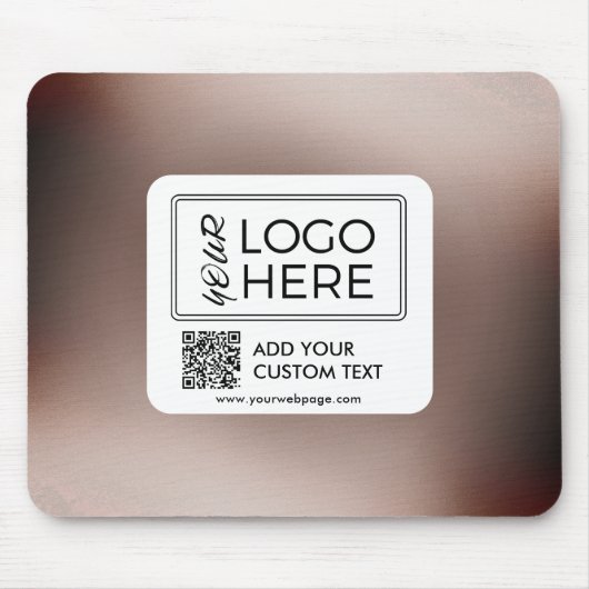 Custom Photo QR Code Business Logo マウスパッド (正面)