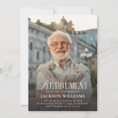 Custom Photo Retirement Party 招待状 (正面)