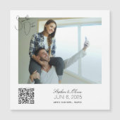 Custom Photo Save the Date Wedding magnet (正面)