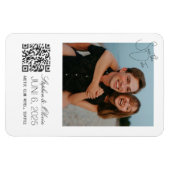 Custom Photo Save the Date Wedding magnet マグネット (横)