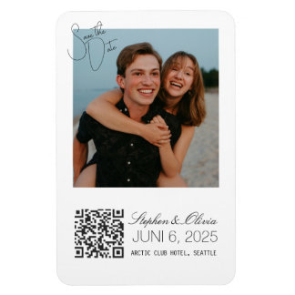 Custom Photo Save the Date Wedding magnet マグネット