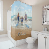 Custom Photo Shower Curtain Personalized Name シャワーカーテン (インサイチュ)