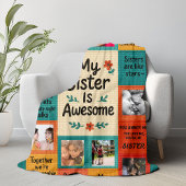 Custom Photo Sister Blanket Personalizable フリースブランケット