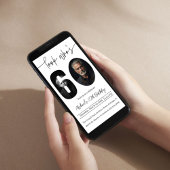 Custom Photo Sixty Birthday Invitation For Adults 招待状