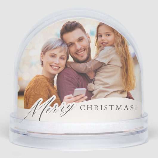 Custom Photo Snow Globe (正面)