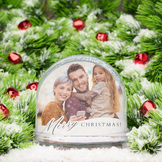 Custom Photo Snow Globe  (クリスマス)