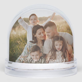 Custom Photo Snow Globe Personalized Christmas 
