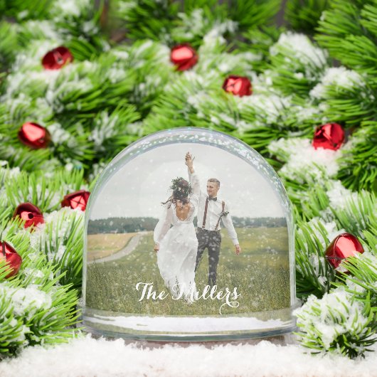Custom Photo Snow Globe – Personalized Family Gift (クリスマス)