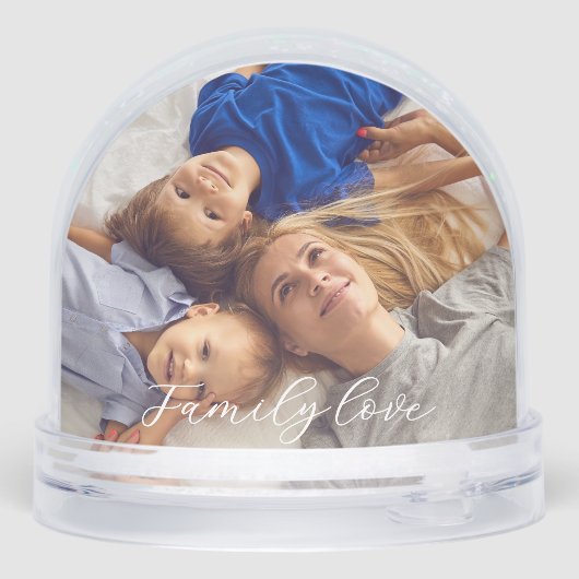 Custom Photo Snow Globe – Personalized Gift (裏面)