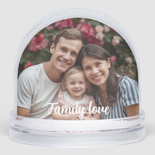 Custom Photo Snow Globe – Personalized Gift (正面)