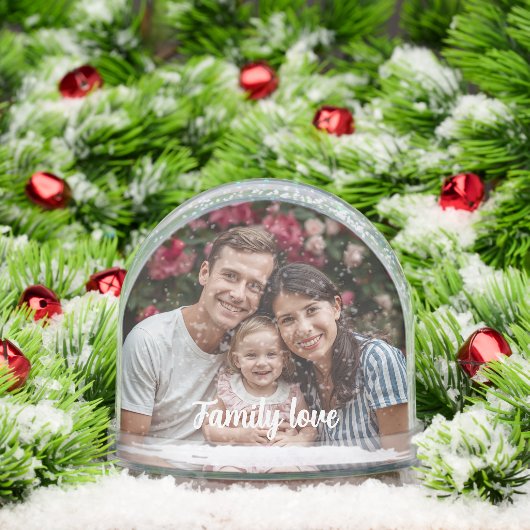 Custom Photo Snow Globe – Personalized Gift (クリスマス)