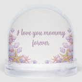 Custom Photo Snow Globe – Personalized Gift (裏面)