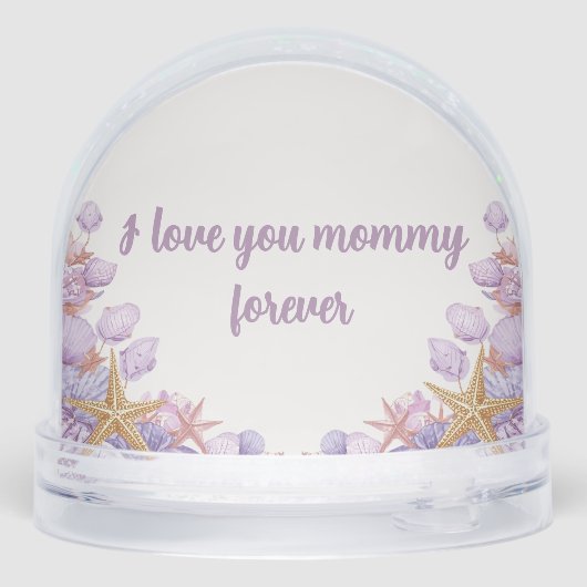 Custom Photo Snow Globe – Personalized Gift (裏面)