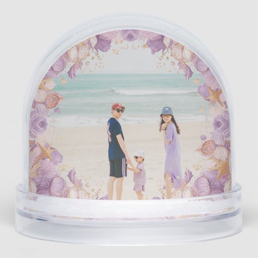 Custom Photo Snow Globe shells– Personalized Gift (正面)