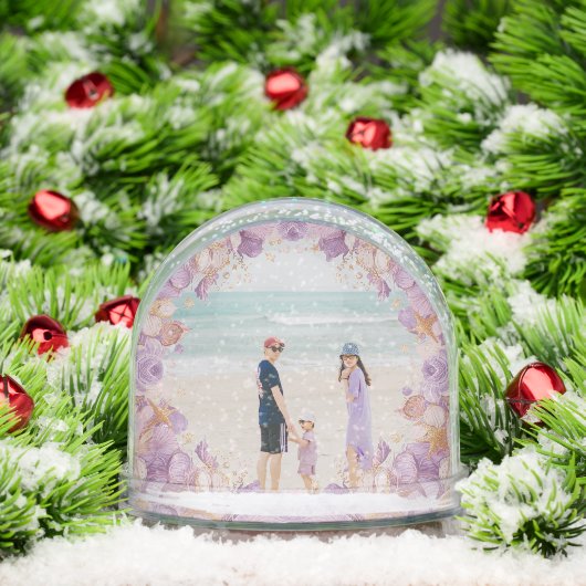 Custom Photo Snow Globe shells– Personalized Gift (クリスマス)