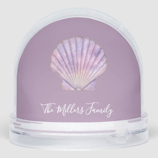 Custom Photo Snow Globe shells– Personalized Gift (裏面)