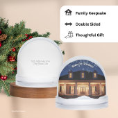 Custom Photo Snow Globe with House Keepsake Gift