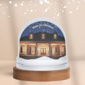 Custom Photo Snow Globe with House Keepsake Gift