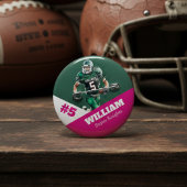 Custom photo sports button / pin football 缶バッジ