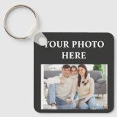 Custom Photo Square Keychain キーホルダー (正面)