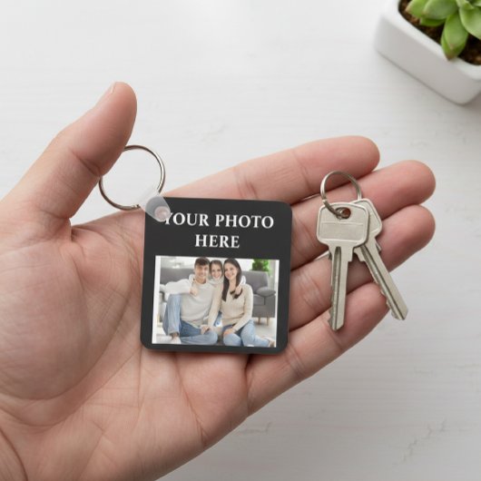 Custom Photo Square Keychain キーホルダー