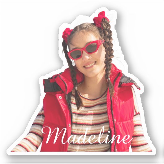 Custom Photo Stickers | Personalized Vinyl Decals シール (正面)