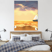 Custom Photo Stretched Canvas Print Personalized キャンバスプリント (インサイチュ (寝室))
