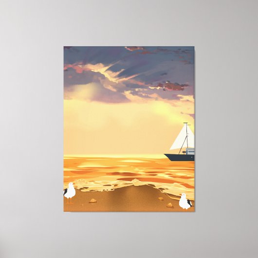 Custom Photo Stretched Canvas Print Personalized キャンバスプリント (正面)