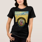 Custom Photo Text – Birthday Holiday Anniversary トライブレンドＴシャツ (正面)