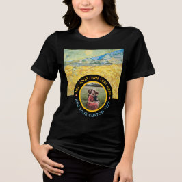 Custom Photo Text – Birthday Holiday Anniversary トライブレンドＴシャツ