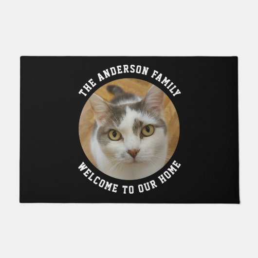 Custom Photo Text Color Personalized ドアマット (正面)