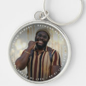 Custom Photo & Text Memorial キーホルダー (正面)