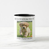 Custom Photo & Text Mug Personalized Gift Coffee  マグカップ (中央)