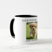 Custom Photo & Text Mug Personalized Gift Coffee マグカップ (正面左)