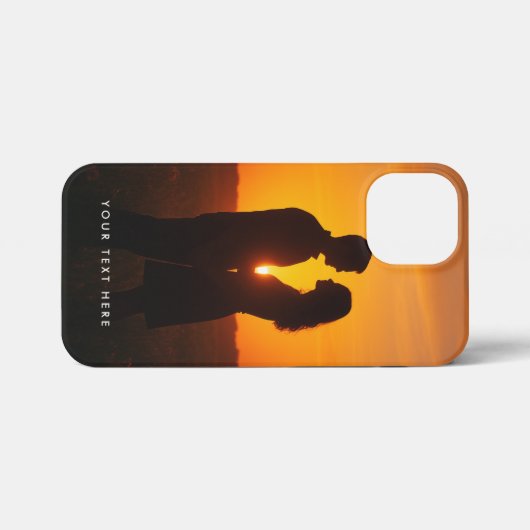 Custom Photo Text Phone Case iPhoneケース (裏面横)
