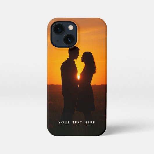 Custom Photo Text Phone Case iPhoneケース (裏面)