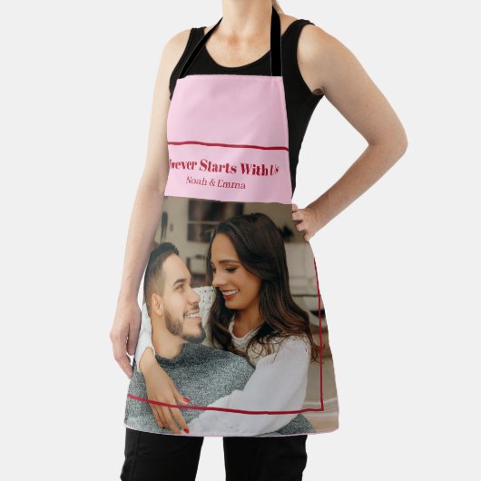 Custom Photo & Text Romantic Gift - Personalized  エプロン (インサイチュ)