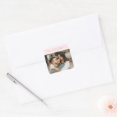 Custom Photo & Text Romantic Gift - Personalized  スクエアシール (封筒)