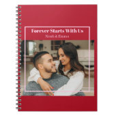 Custom Photo & Text Romantic Gift - Personalized  ノートブック (正面)