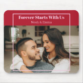 Custom Photo & Text Romantic Gift - Personalized  マウスパッド (正面)