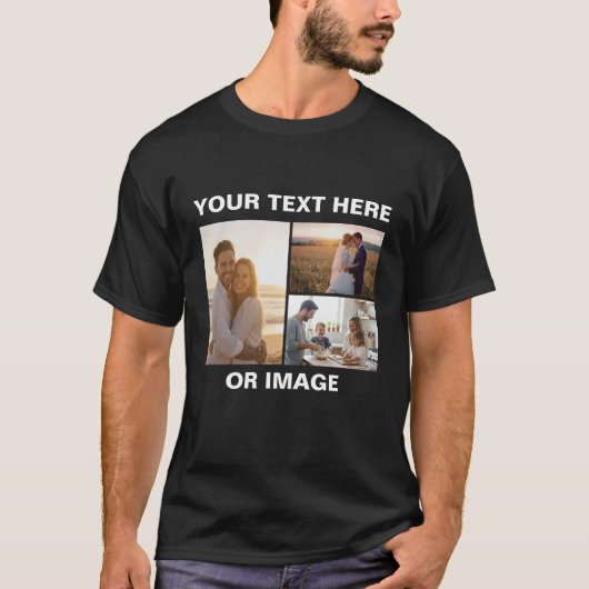 Custom Photo & Text Shirt, Personalized design Tシャツ (正面)
