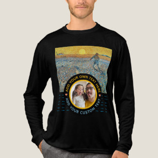 Custom Photo-Text – Van Gogh Art Birthday Holiday トライブレンドＴシャツ