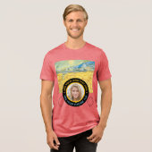 Custom Photo-Text – Van Gogh Art Birthday Holiday トライブレンドＴシャツ (正面全面)