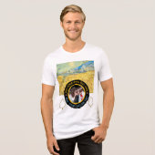 Custom Photo-Text – Van Gogh Art Birthday Holiday トライブレンドＴシャツ (正面全面)
