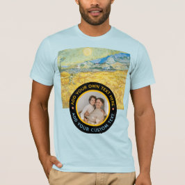 Custom Photo-Text – Van Gogh Art Birthday Holiday Tシャツ