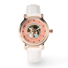 ⌚ Custom Photo & Text Watch for Her | Personalized 腕時計